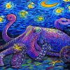 Aesthetic Abstract Octopus Diamond Painting