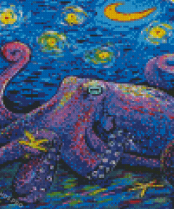 Aesthetic Abstract Octopus Diamond Painting