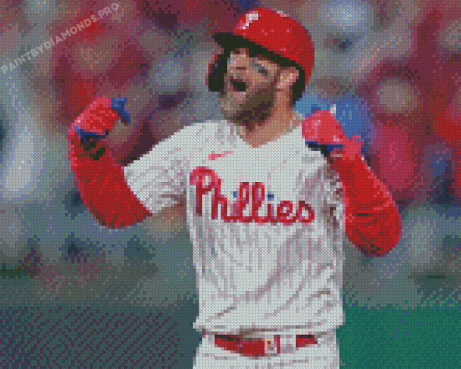 Aesthetic Phillies Baseball Diamond Painting