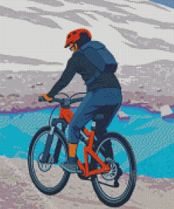 Art Mountain Cycling Diamond Painting