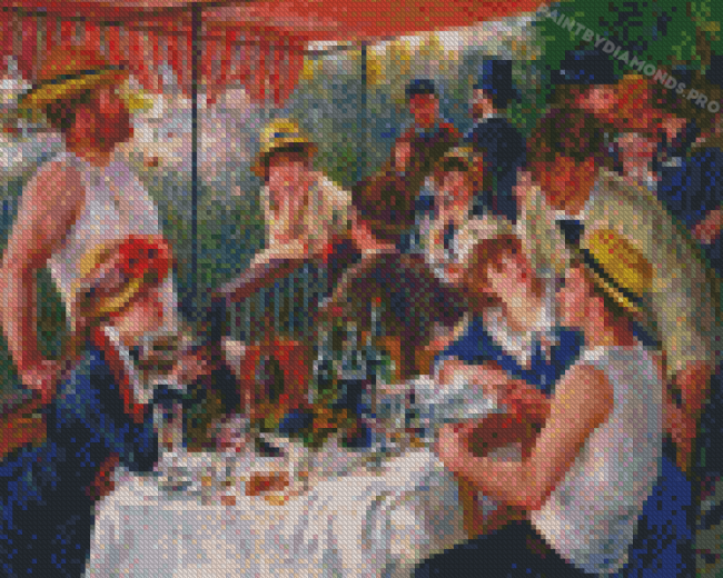 Auguste Renoirs Luncheon Of The Boating Party Diamond Paintings