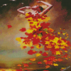 Autumn Leaves Lady Diamond Paintings