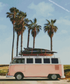 Beach Van Aesthetic Diamond Paintings