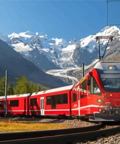 Bernina Express Train Diamond Painting