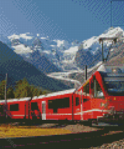 Bernina Express Train Diamond Painting