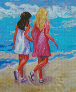 Besties At The Beach Diamond Painting