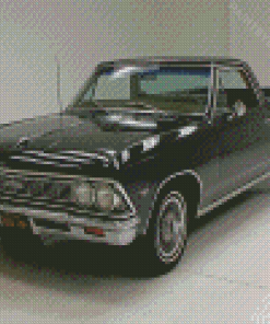 Black 66 El Camino Diamond Painting