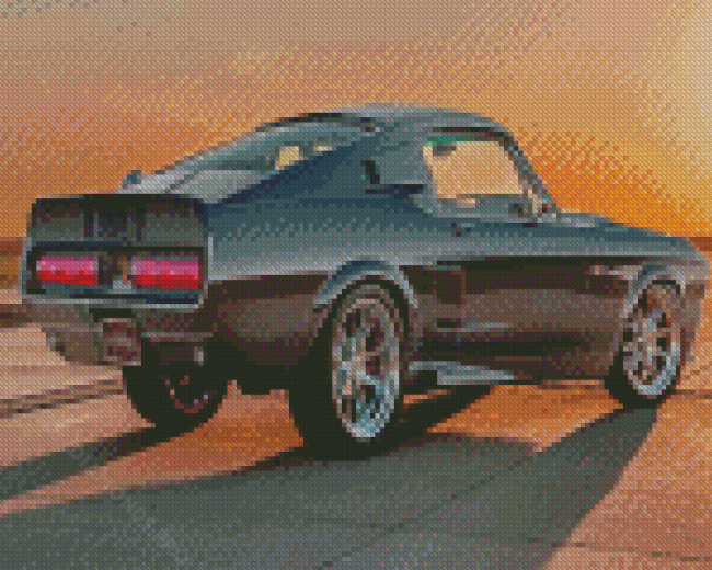 Black Shelby Mustang Diamond Painting