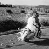 Black And White Couples On Motorbike Diamond Paintings