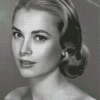 Black And White Grace kelly Diamond Painting