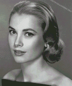 Black And White Grace kelly Diamond Painting