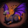 Black Halloween Dragon Diamond Painting