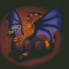 Black Halloween Dragon Diamond Painting