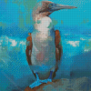 Blue Footed Boobie Bird Art Diamond Painting