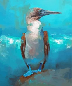 Blue Footed Boobie Bird Art Diamond Painting