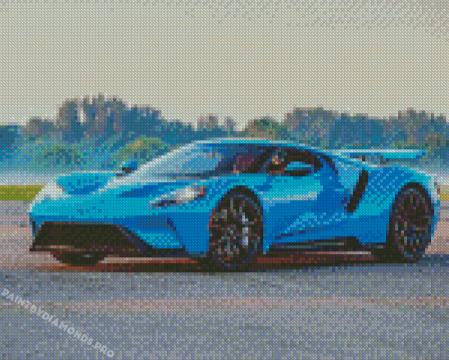 Blue Ford Gt Diamond Painting