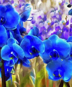 Blue Orchid Diamond Painting