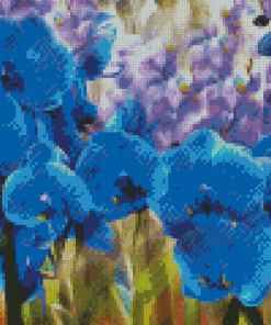 Blue Orchid Diamond Painting