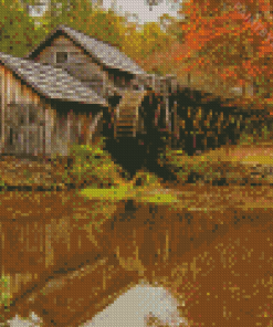 Blue Ridge Mountains Autumn Diamond Painting