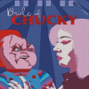 Bride Of Chucky Cartoon Poster Diamond Paintings