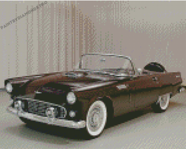 Brown 1956 Thunderbird Diamond Painting