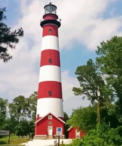 Chincoteague Lighthouse Diamond Painting