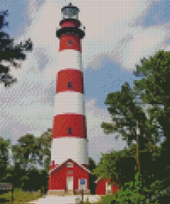 Chincoteague Lighthouse Diamond Painting