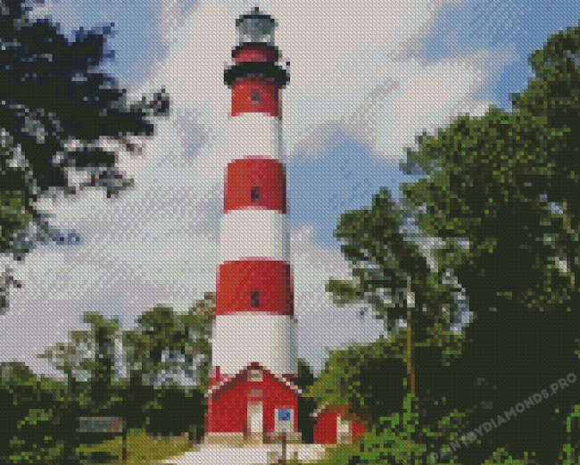 Chincoteague Lighthouse Diamond Painting