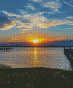 Chincoteague At Sunset Diamond Painting