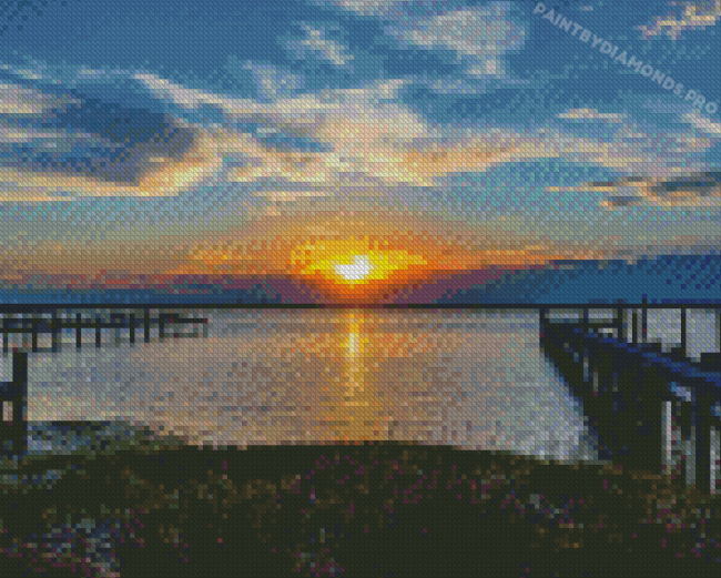 Chincoteague At Sunset Diamond Painting