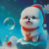 Christmas Dog Diamond Painting