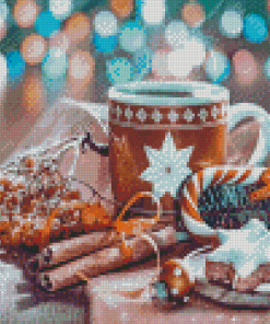 Coffee Christmas Drink Diamond Painting