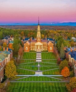 Colby College Building Diamond Painting