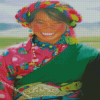 Colorful Tibet Girl Diamond Painting