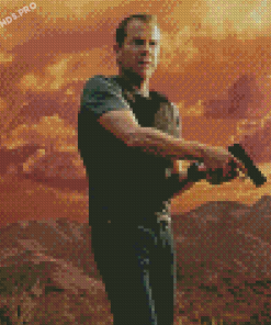 Cool 24 Jack Bauer Diamond Painting