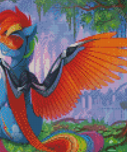 Cool Rainbow Dash Diamond Painting