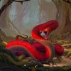 Cool Red Snake Diamond Painting