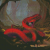 Cool Red Snake Diamond Painting