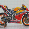 Cool Repsol Honda Motorcycle Diamond Painting