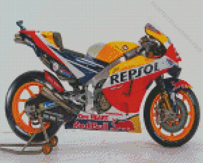 Cool Repsol Honda Motorcycle Diamond Painting