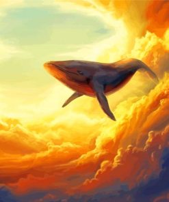 Cool Whale Sky Diamond Painting