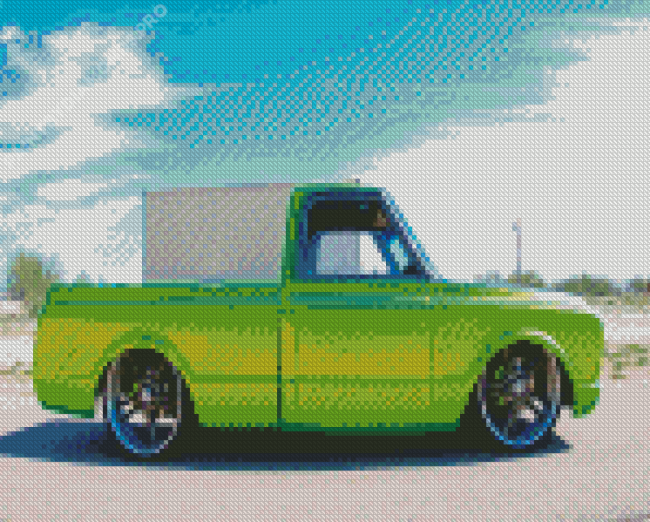 Cool Green Chevy Diamond Painting