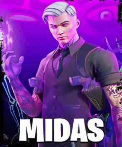 Cool Midas Fortnite Game Poster Diamond Paintings