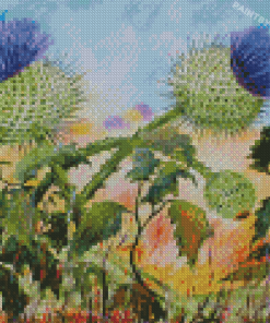 Cool Thistles Diamond Painting