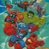 Cute Kids Marvel Diamond Painting