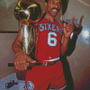 Dr J Basketball Player Diamond Painting