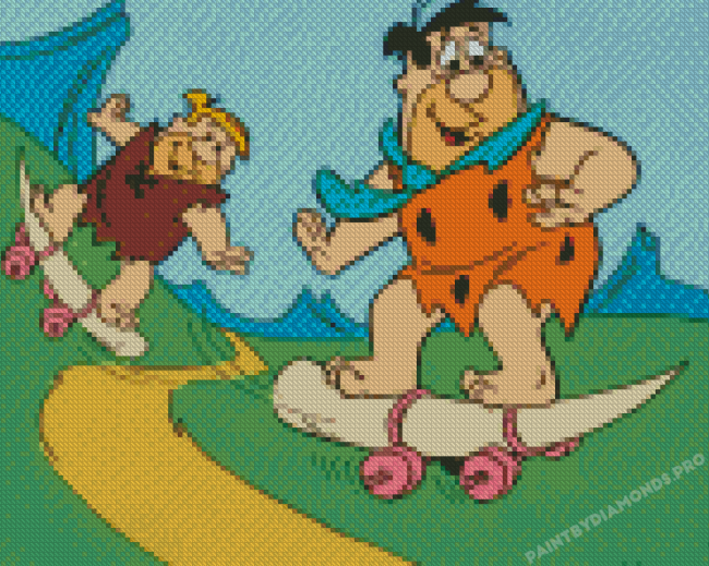 Fred Flintstone And Barney Rubble Diamond Painting