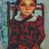 Girl With Flowers By Irma Stern Diamond Paintings