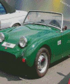 Green Austin Healey Sprite Diamond Painting