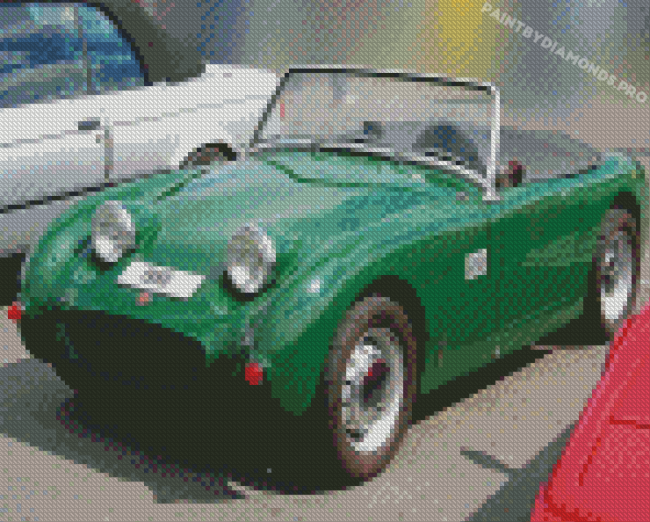 Green Austin Healey Sprite Diamond Painting